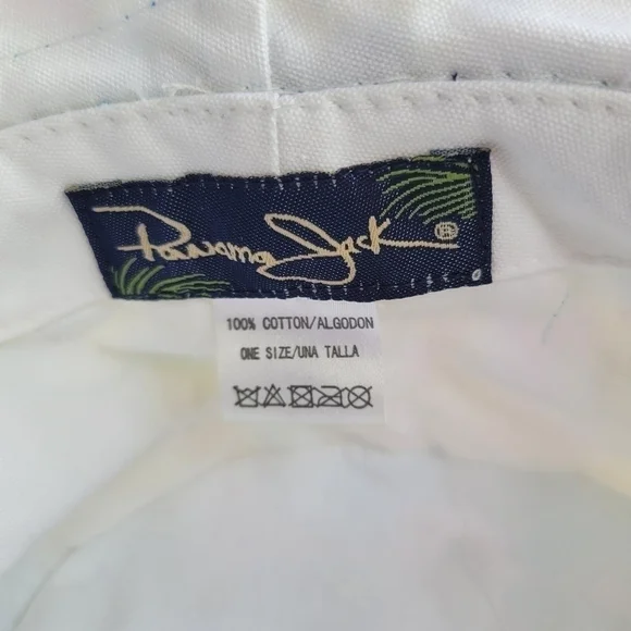 Panama jack women's floral bucket hat one size 100% cotton pre-owned - Picture 5 of 8